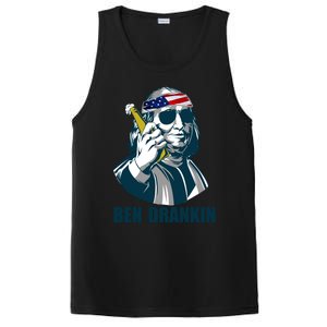 Ben Drankin Franklin Us President 4th Of July Beer Ing Cool Gift PosiCharge Competitor Tank