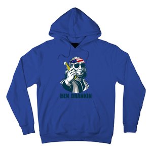 Ben Drankin Franklin Us President 4th Of July Beer Ing Cool Gift Hoodie