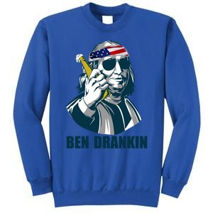 Ben Drankin Franklin Us President 4th Of July Beer Ing Cool Gift Sweatshirt