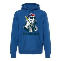 Ben Drankin Franklin Us President 4th Of July Beer Ing Cool Gift Premium Hoodie