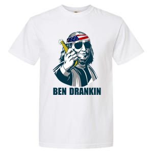 Ben Drankin Franklin Us President 4th Of July Beer Ing Cool Gift Garment-Dyed Heavyweight T-Shirt