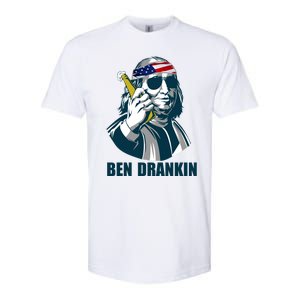 Ben Drankin Franklin Us President 4th Of July Beer Ing Cool Gift Softstyle CVC T-Shirt