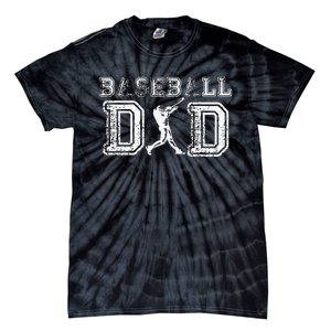 Baseball Dad Funny Fathers Day Gift For Daddy Papa Father Tie-Dye T-Shirt