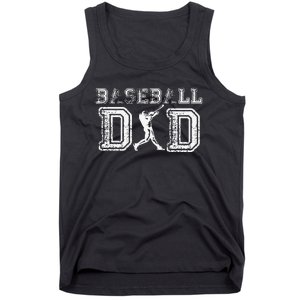 Baseball Dad Funny Fathers Day Gift For Daddy Papa Father Tank Top