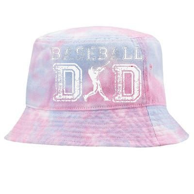 Baseball Dad Funny Fathers Day Gift For Daddy Papa Father Tie-Dyed Bucket Hat