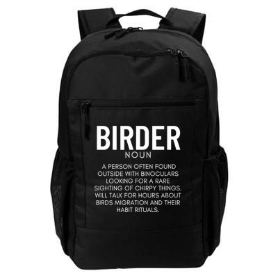 Birder Definition Funny Bird Watching Backpack