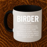Birder Definition Funny Bird Watching Mug