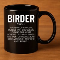 Birder Definition Funny Bird Watching 11oz C Handle Ceramic Mug