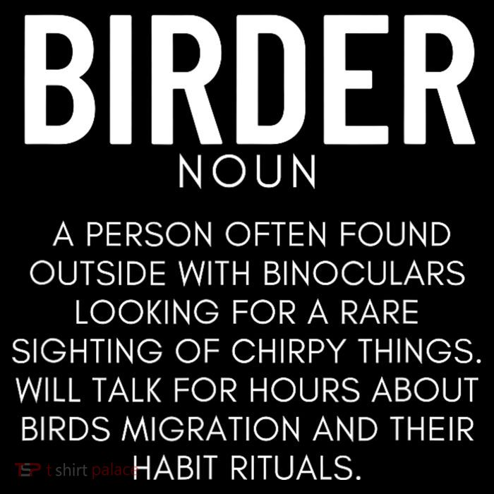 Birder Definition Funny Bird Watching Flatbill Hat