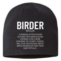 Birder Definition Funny Bird Watching Sustainable Beanie