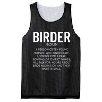 Birder Definition Funny Bird Watching Mesh Reversible Basketball Jersey Tank