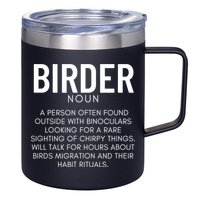 Birder Definition Funny Bird Watching 12oz Stainless Steel Coffee Mug