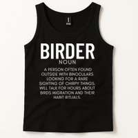 Birder Definition Funny Bird Watching Tank Top