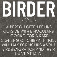 Birder Definition Funny Bird Watching Cotton Canvas Backpack