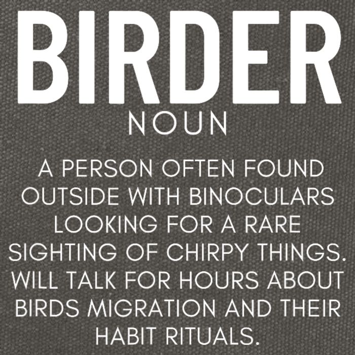 Birder Definition Funny Bird Watching Cotton Canvas Backpack