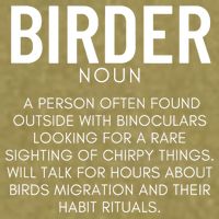 Birder Definition Funny Bird Watching Garment-Dyed Women's Muscle Tee