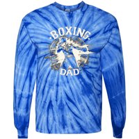 Boxing Dad FatherS Day For Boxing Lover Cute Gift Tie-Dye Long Sleeve Shirt