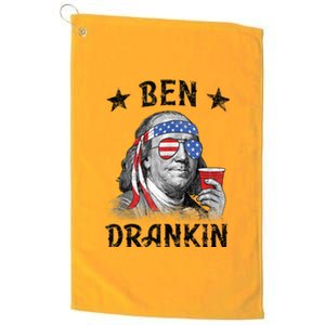 Ben Drankin Funny 4th Of July Platinum Collection Golf Towel