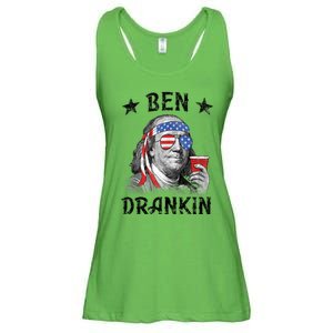 Ben Drankin Funny 4th Of July Ladies Essential Flowy Tank