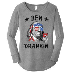 Ben Drankin Funny 4th Of July Women's Perfect Tri Tunic Long Sleeve Shirt