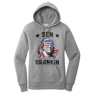 Ben Drankin Funny 4th Of July Women's Pullover Hoodie