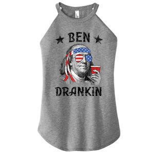 Ben Drankin Funny 4th Of July Women's Perfect Tri Rocker Tank