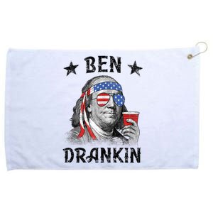 Ben Drankin Funny 4th Of July Grommeted Golf Towel