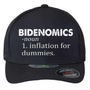 Bidenomics Definition Funny AntiBiden Flexfit Unipanel Trucker Cap