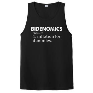 Bidenomics Definition Funny AntiBiden PosiCharge Competitor Tank