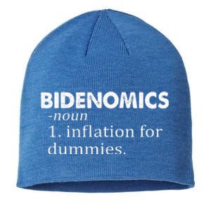 Bidenomics Definition Funny AntiBiden Sustainable Beanie