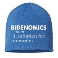 Bidenomics Definition Funny AntiBiden Sustainable Beanie