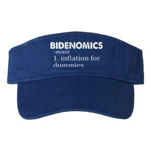 Bidenomics Definition Funny AntiBiden Valucap Bio-Washed Visor