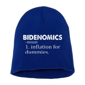 Bidenomics Definition Funny AntiBiden Short Acrylic Beanie