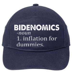 Bidenomics Definition Funny AntiBiden 7-Panel Snapback Hat