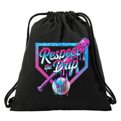 Baseball Drip For Ice Cream Drip Baseball Drawstring Bag