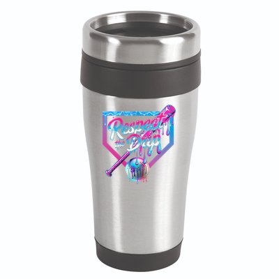 Baseball Drip For Ice Cream Drip Baseball 16oz Travel Tumbler
