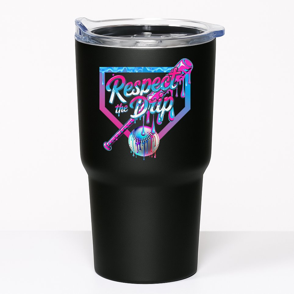 Baseball Drip For Ice Cream Drip Baseball Tumbler