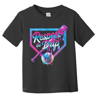 Baseball Drip For Ice Cream Drip Baseball Toddler T-Shirt