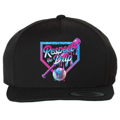Baseball Drip For Ice Cream Drip Baseball Wool Snapback Cap