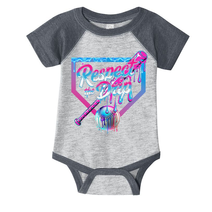 Baseball Drip For Ice Cream Drip Baseball Infant Baby Jersey Bodysuit