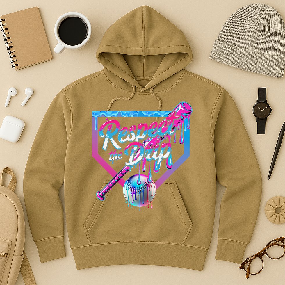 Baseball Drip For Ice Cream Drip Baseball Hoodie