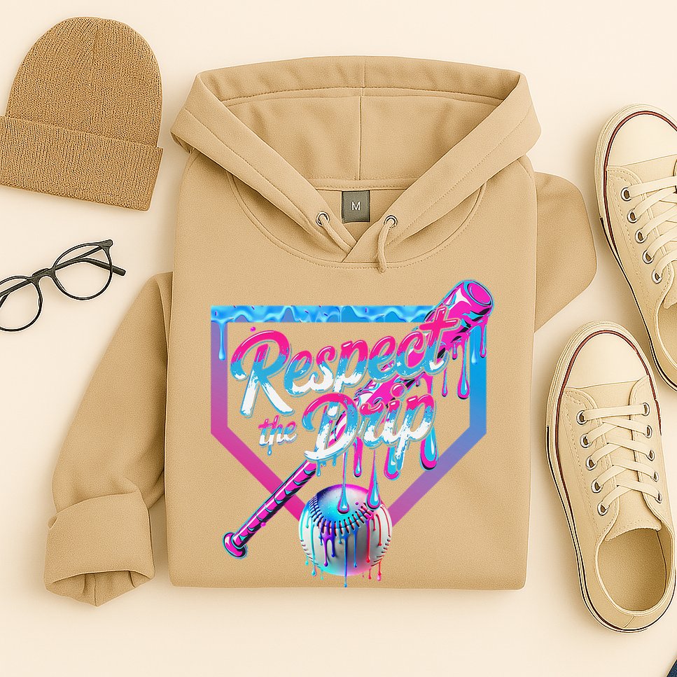Baseball Drip For Ice Cream Drip Baseball Hoodie