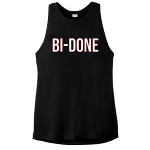 Bi Done Funny Joe Biden Done Ladies PosiCharge Tri-Blend Wicking Tank