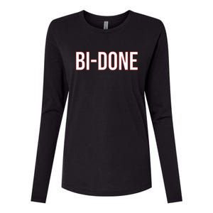 Bi Done Funny Joe Biden Done Womens Cotton Relaxed Long Sleeve T-Shirt