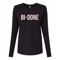 Bi Done Funny Joe Biden Done Womens Cotton Relaxed Long Sleeve T-Shirt