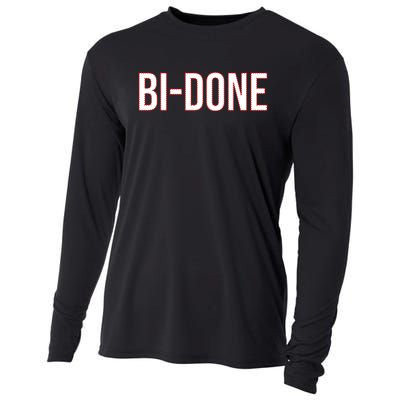 Bi Done Funny Joe Biden Done Cooling Performance Long Sleeve Crew