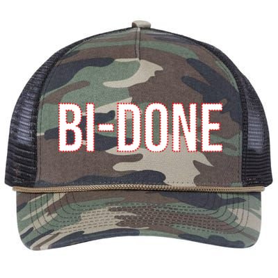 Bi Done Funny Joe Biden Done Retro Rope Trucker Hat Cap