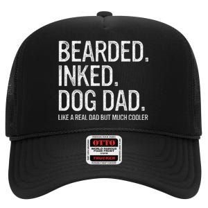 Bearded Dad Funny Beard Humor Father's Day Gift Idea High Crown Mesh Back Trucker Hat