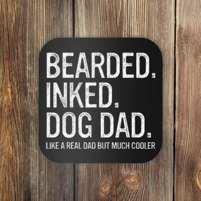 Bearded Dad Funny Beard Humor Father's Day Gift Idea Coaster