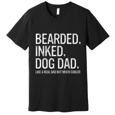 Bearded Dad Funny Beard Humor Father's Day Gift Idea Premium T-Shirt